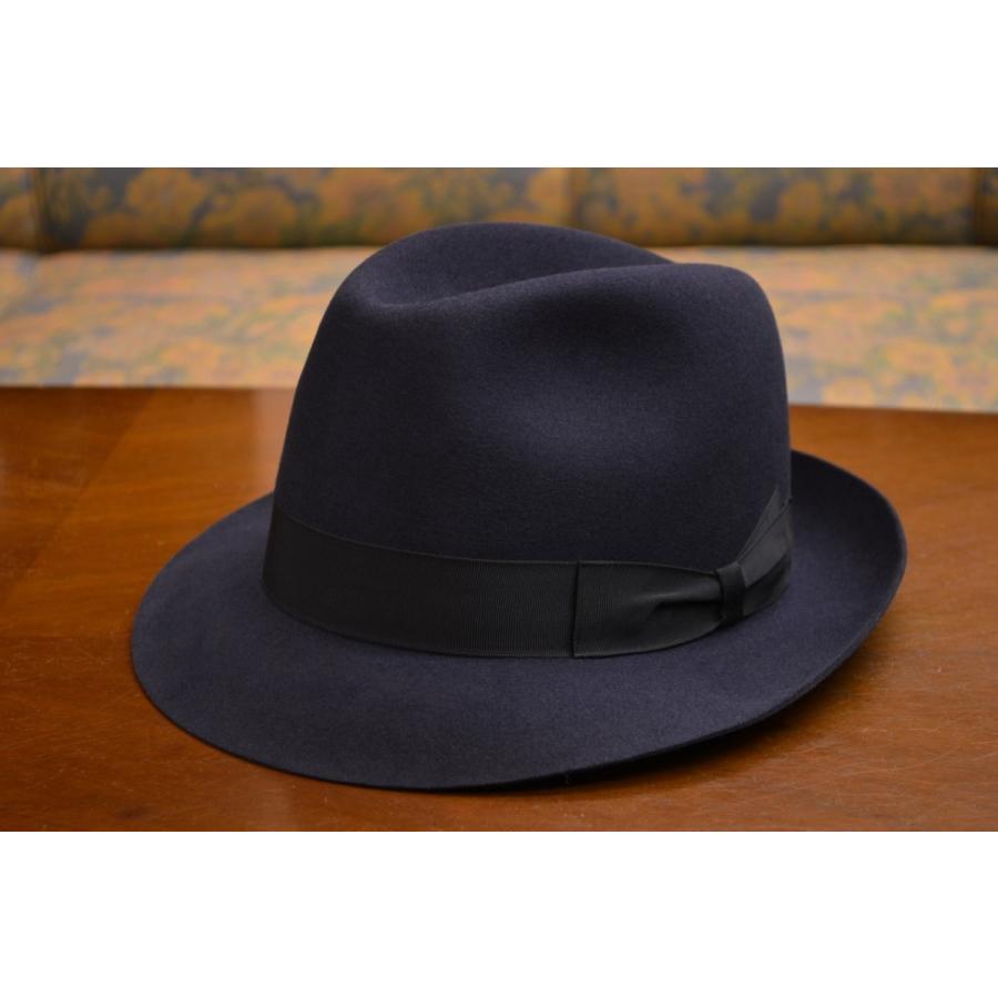 Borsalino（ボルサリーノ） QS ファーフエルト ハット ロゴ無しタイプ