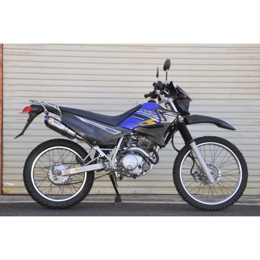 SECRET SPEED☆ヤマハ XTZ125 スリップオンマフラー ブルー