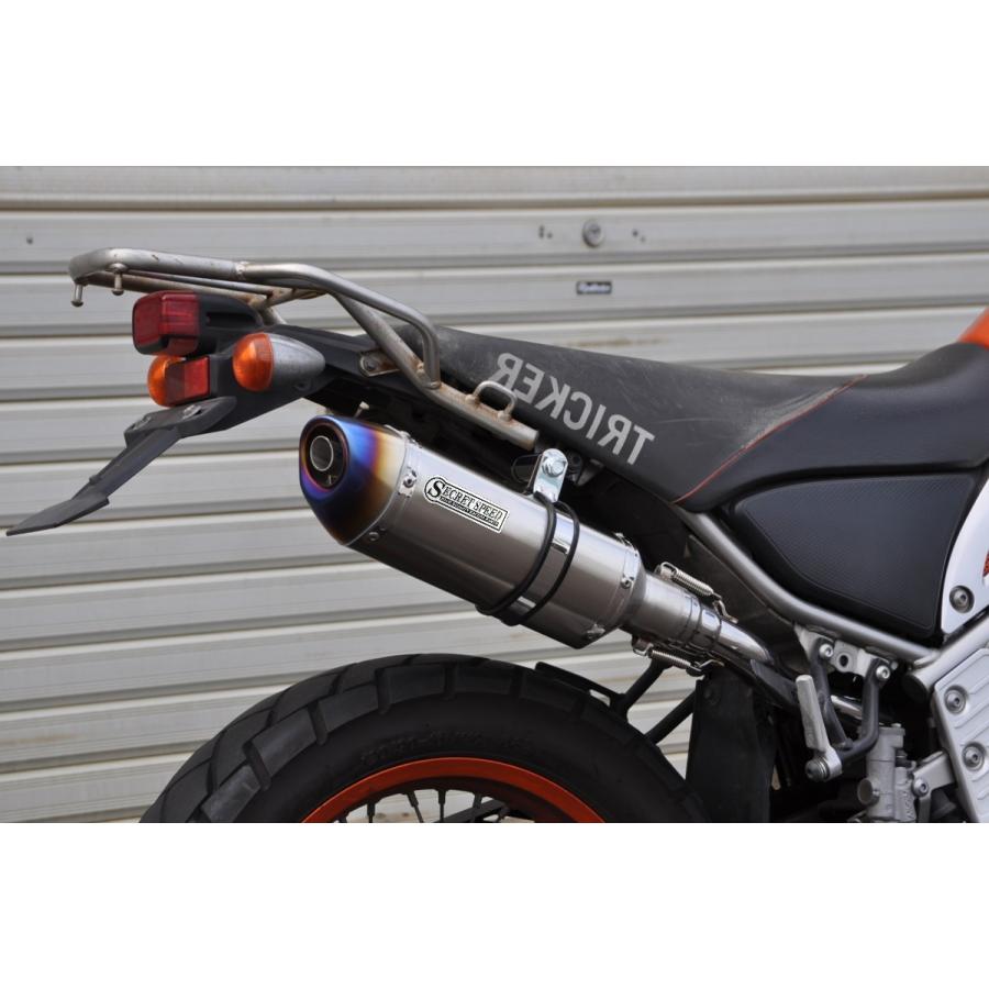 SECRET SPEED☆ヤマハ トリッカー スリップオン マフラー ブルー