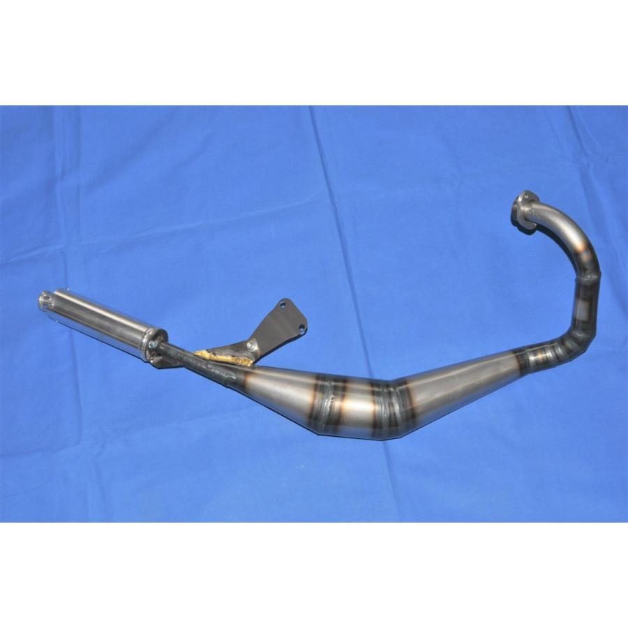 ORM製 カワサキ KSR80 ダウンチャンバー 耐熱クリア シルバー