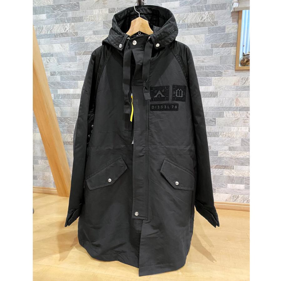 DIESEL（ディーゼル） モッズコート ミリタリージャケット ワッペン