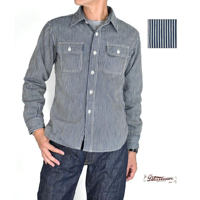 DELUXEWARE（デラックスウエア） ネルシャツ 長袖シャツ HICKORY NEL