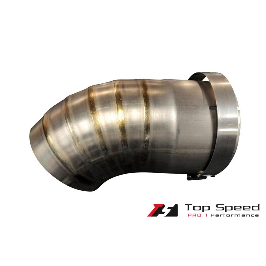 チタン製 JDMドルフィンテールチップ 汎用タイプ (76/89/102mm) : Top