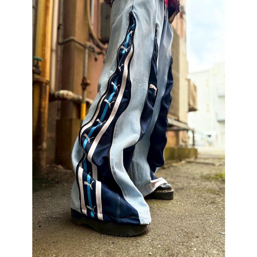 リメイクデニムパンツ ジャージ ROLLOVER : 旅空 tabisora foolsgold