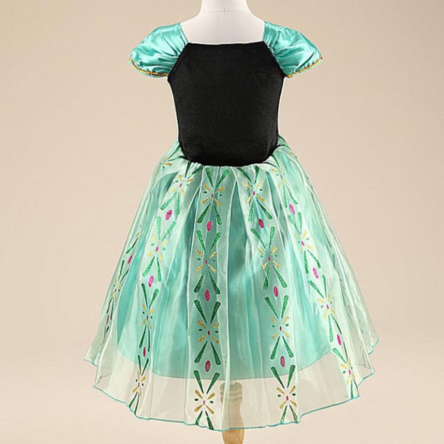 アナ雪 アナ風 ドレス 子供 コスプレ プリンセス 戴冠式 衣装 仮装