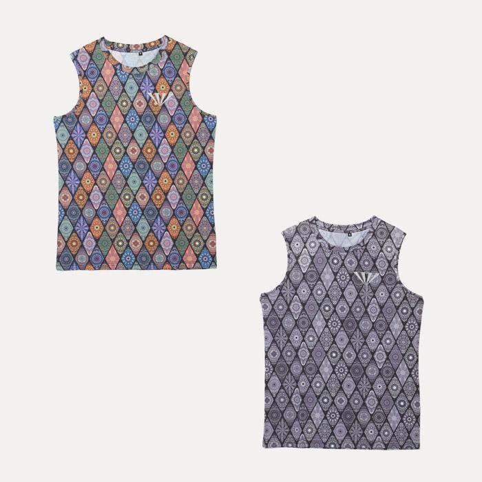 JINGER ジンガー ノースリーブシャツ メンズ スリーブレス 吸水速乾