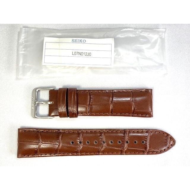 SEIKO（セイコー） L07N012J0 SEIKO 20mm 純正革ベルト カーフ型押し