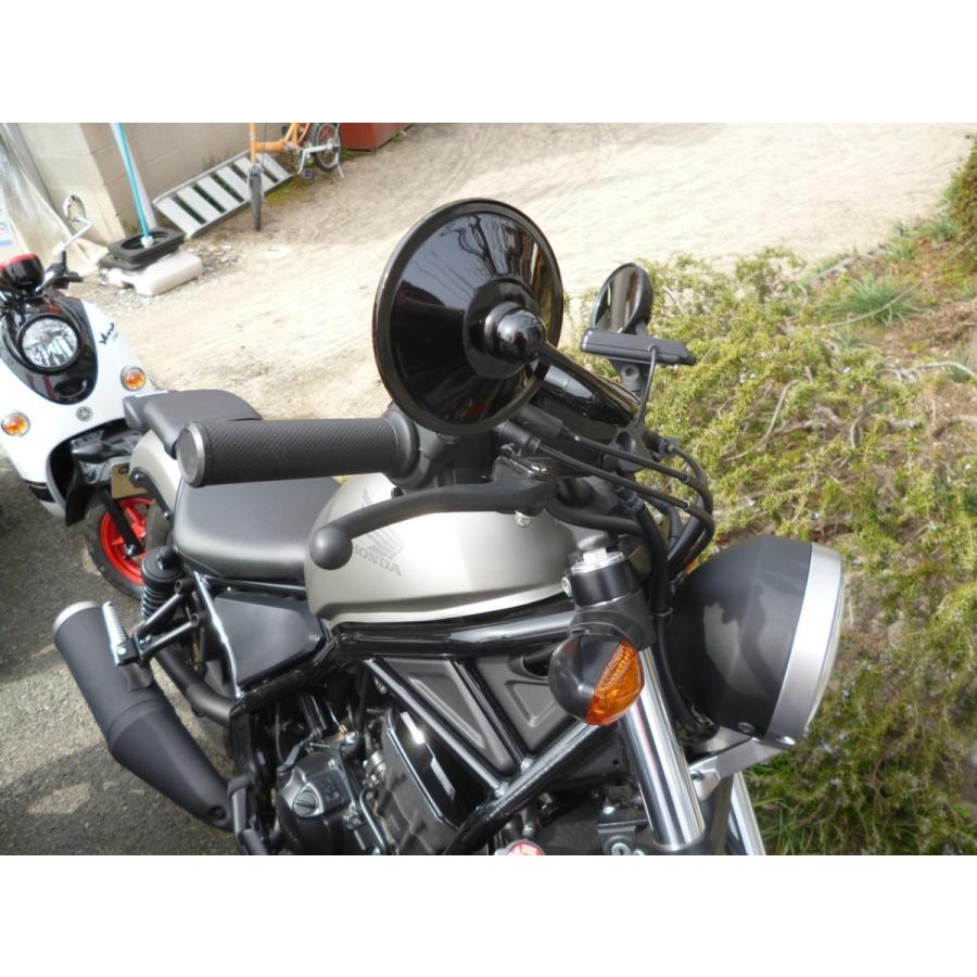 ☆バレンタイプ！ BLACK ラウンドミラーSET ＊MT-03 ＊SR400 ＊MT-07