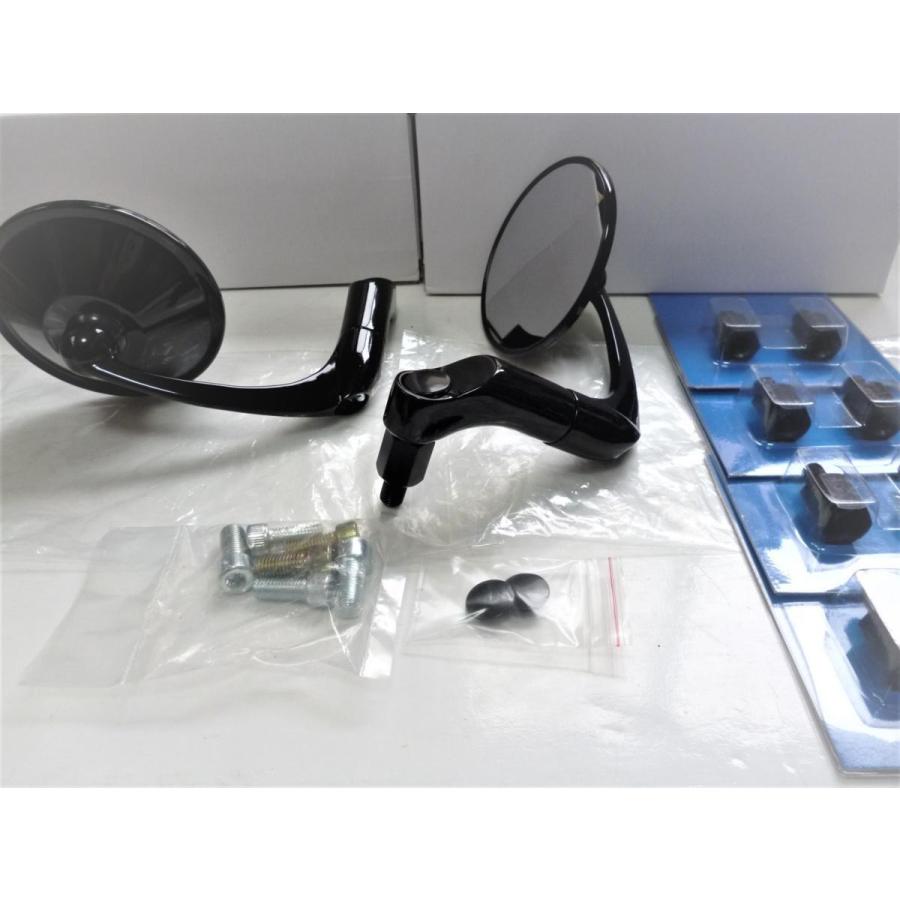 ☆バレンタイプ！ BLACK ラウンドミラーSET ＊MT-03 ＊SR400 ＊MT-07