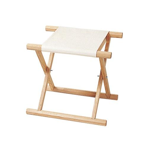 仏壇屋 滝田商店 胡床(こしょう) 角足 白木白布（床几）（寺院用椅子