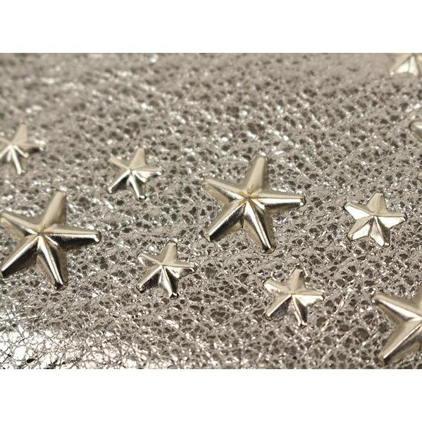JIMMY CHOO（ジミーチュウ） 二つ折り長財布 スタースタッズ シルバー