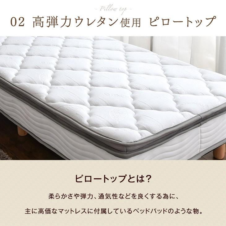 タンスのゲン 8日+5% ベッド マットレス シングル 圧縮 脚付マットレス