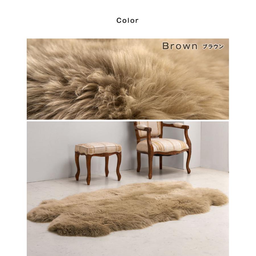 タンスのゲン ムートンラグ ラグ ラグマット 本物 ムートン 100×180