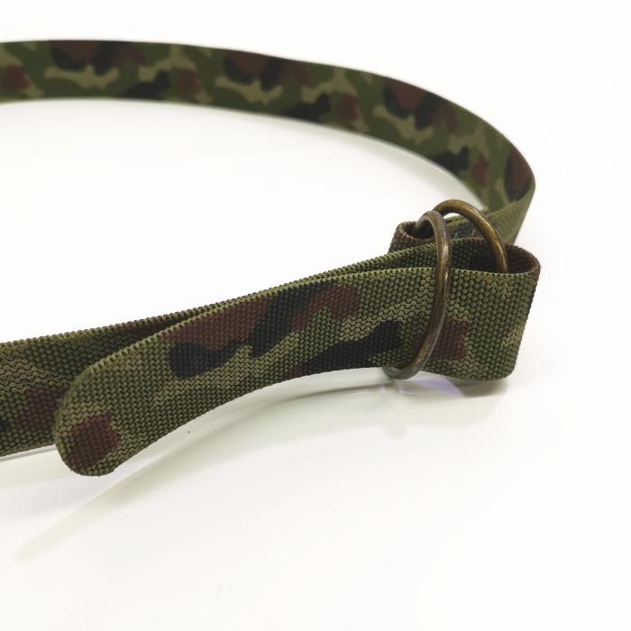 陸上自衛隊 迷彩 ナイロンベルト ダブルDカン フリーサイズ（PX品 売店