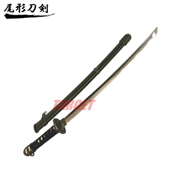 ☆尾形刀剣 軍刀 大日本帝国 陸軍 陸軍搭乗員軍刀 黒柄 軍緑木鞘 GN-2