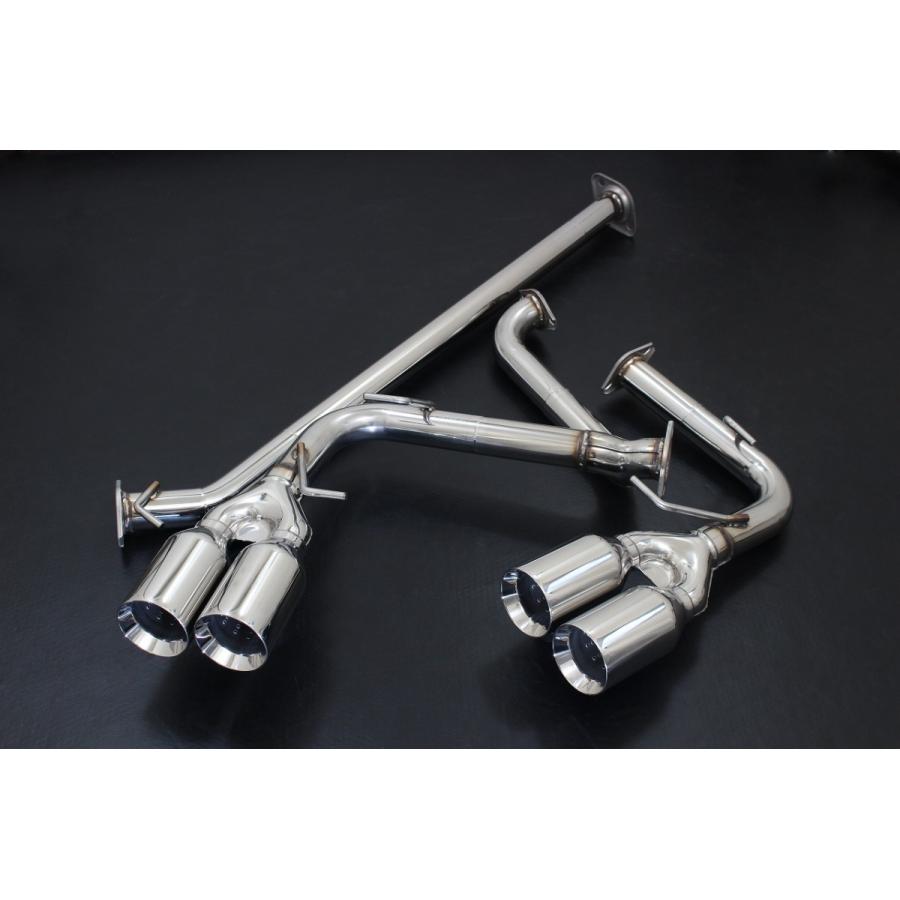 スリーキャッツ ZN6 86 100Φ真円 4本出し ストレート マフラー TRDリア