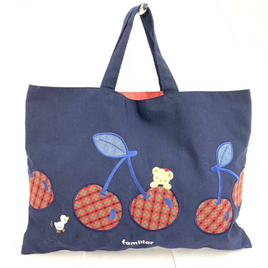 FAMILIAR ファミリア トートバッグ/レッスンバッグ さくらんぼ