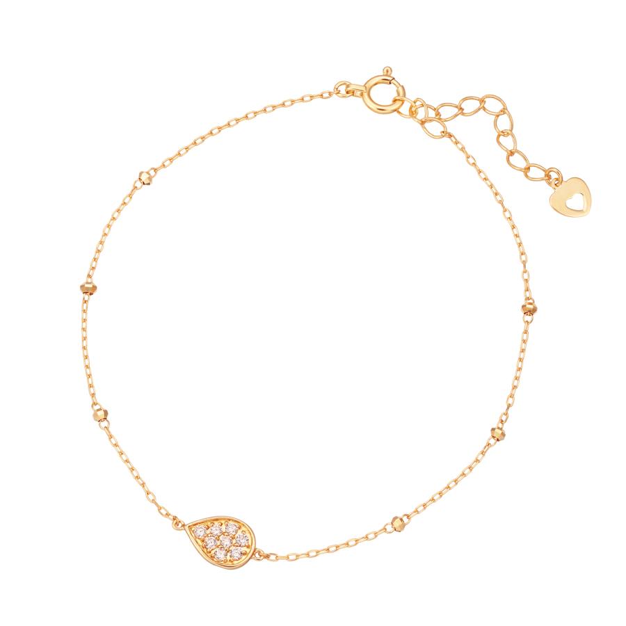 ジュエリーツツミ K18イエローゴールドダイヤモンドブレスレット