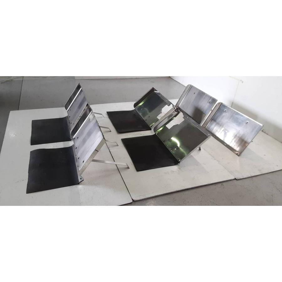 ステンレス フェンダー 泥除けゴム ステー付き たれゴム L/R 日野