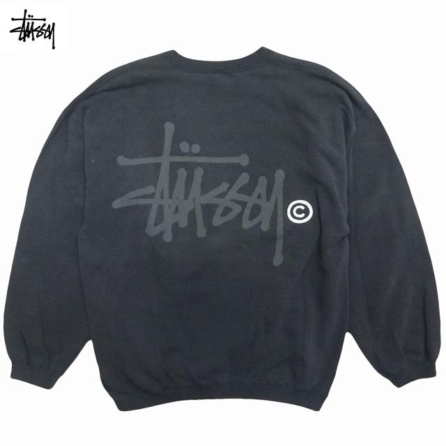 STUSSY（ステューシー） Used 90's 初期白タグ Stussy Stock logo Crew