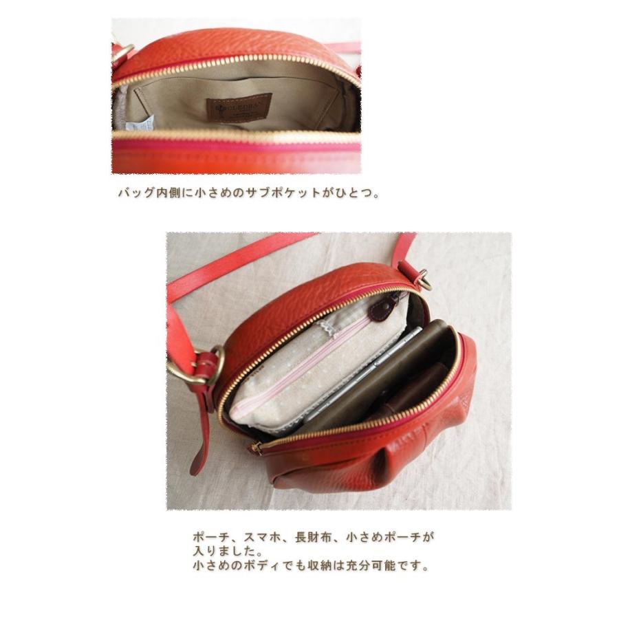 CLEDRAN（クレドラン） ボール型2WAYショルダーバッグ 丸形レザー