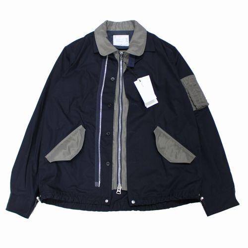 sacai サカイ 25AW Cotton Nylon Oxford Blouson ジャケット 4