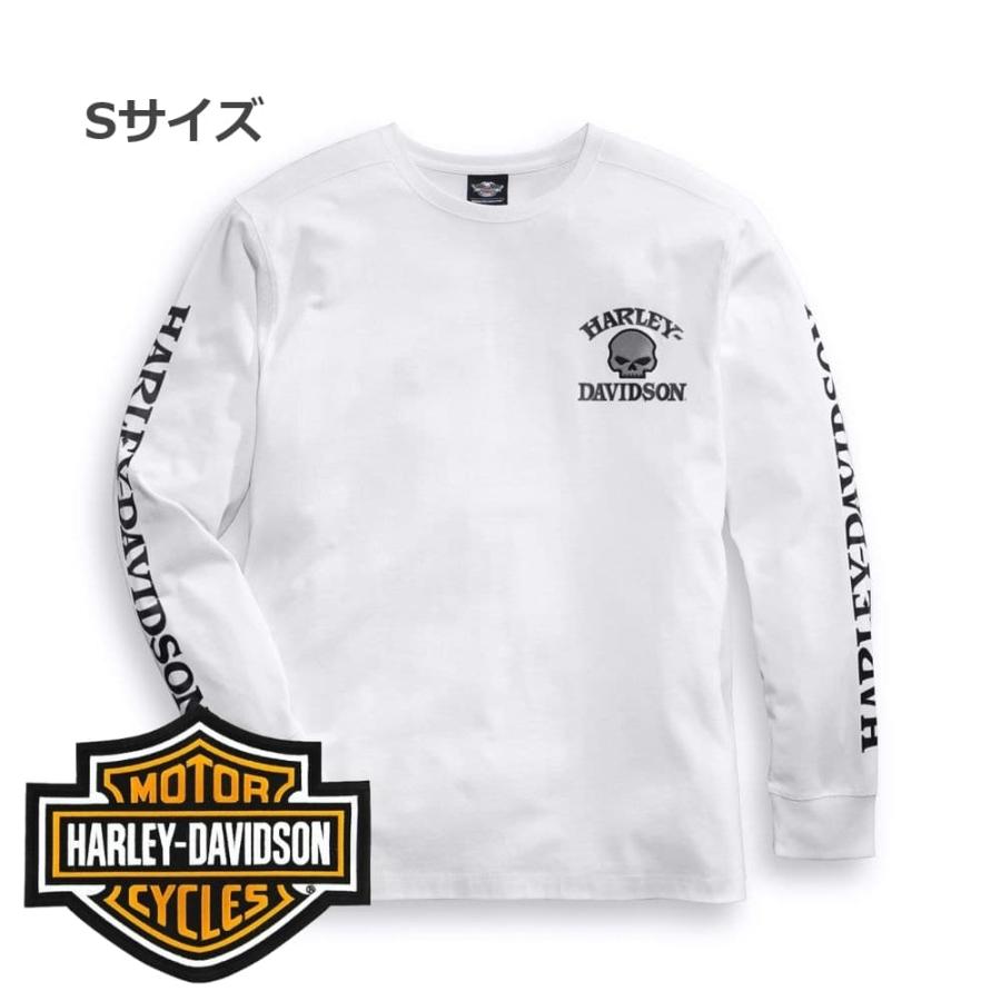ハーレーダビッドソン 純正 メンズ スカル・ロングスリーブTシャツ
