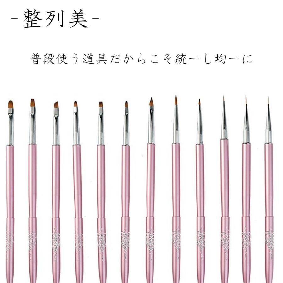 ジェルネイル カラージェル キャップ付 ネイルブラシ ピンク 1本