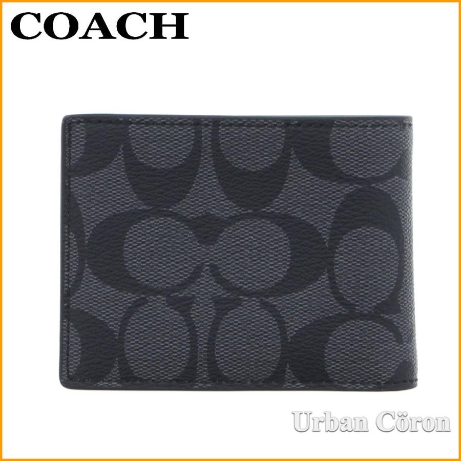 COACH（コーチ） カードケース 二つ折り メンズ COACH 2819 チャコール