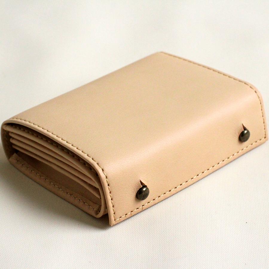 m+ エムピウ 二つ折り財布 millefoglieII TAN27 (LH) ミッレフォッリエ