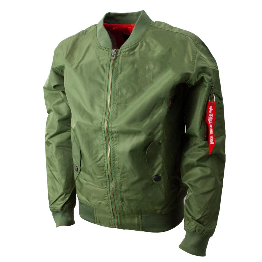 薄手 MA-1 春夏秋用 フライトジャケット アーミーグリーン 1025