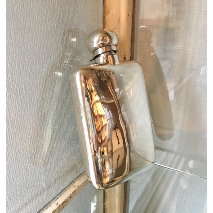 アンティーク シルバー フラスク ヴィンテージ スターリング 銀 ボトル