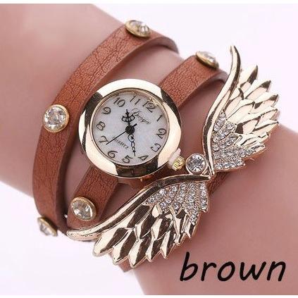 並行輸入品】エンジェルウォッチ レディース腕時計 ブラウン おしゃれ