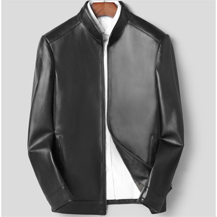 SALE 本革 ジャケット スタジャン スタジアム ジャンパー 高級品 防寒