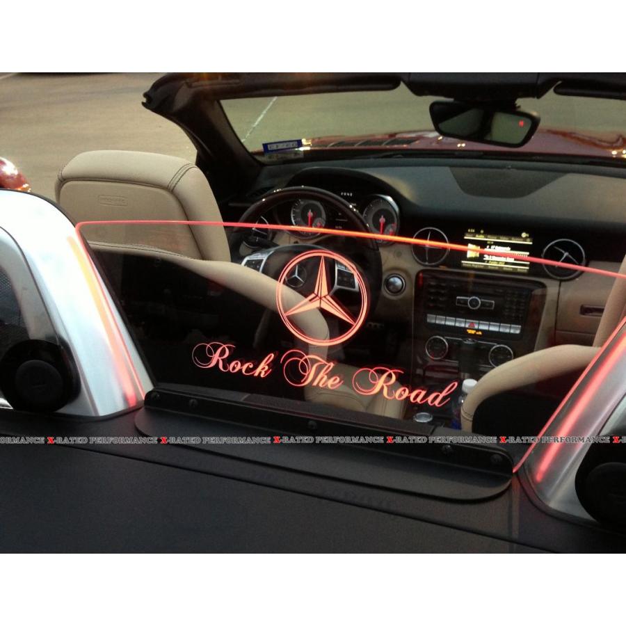 メルセデス・ベンツ SLK R172ウィンドディフレクター イルミネーション