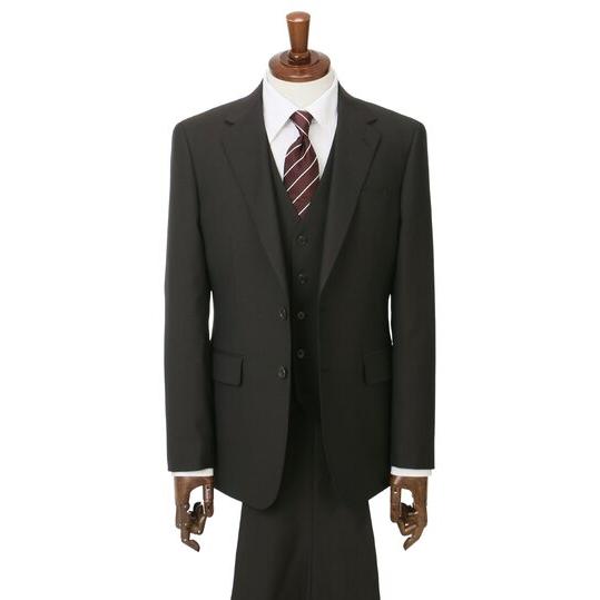 AOYAMA 【洋服の青山】ブラウン系 メンズ スーツ ベスト付き 三つ揃い