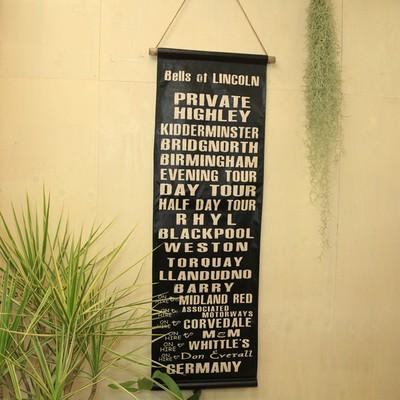 雑貨 インテリア・タペストリー:ロールサイン*(JF24)シャビー バス