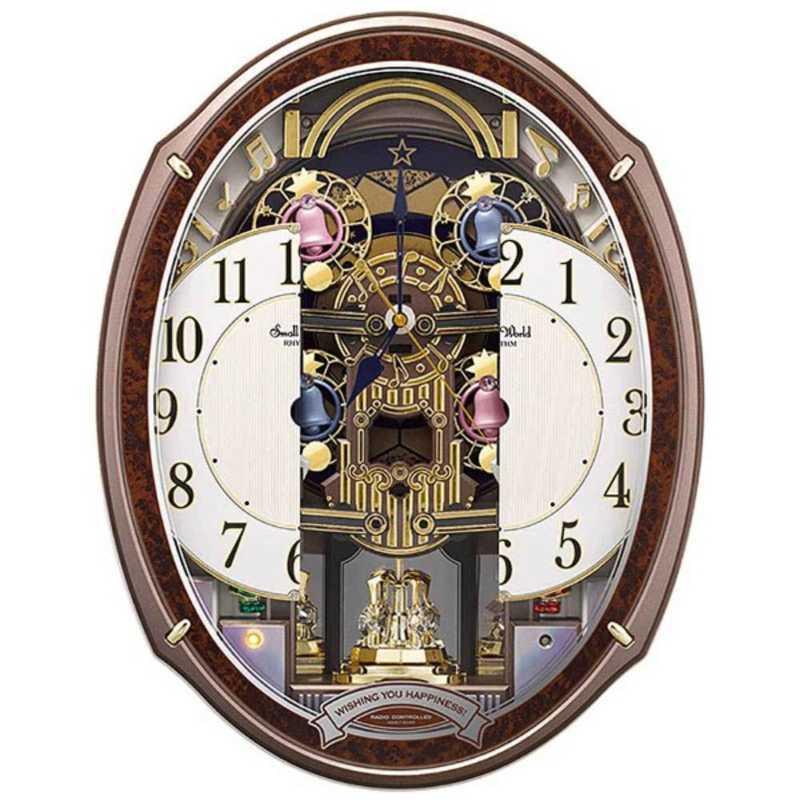 RHYTHM リズム 電波からくり時計 「スモールワールドアルディ