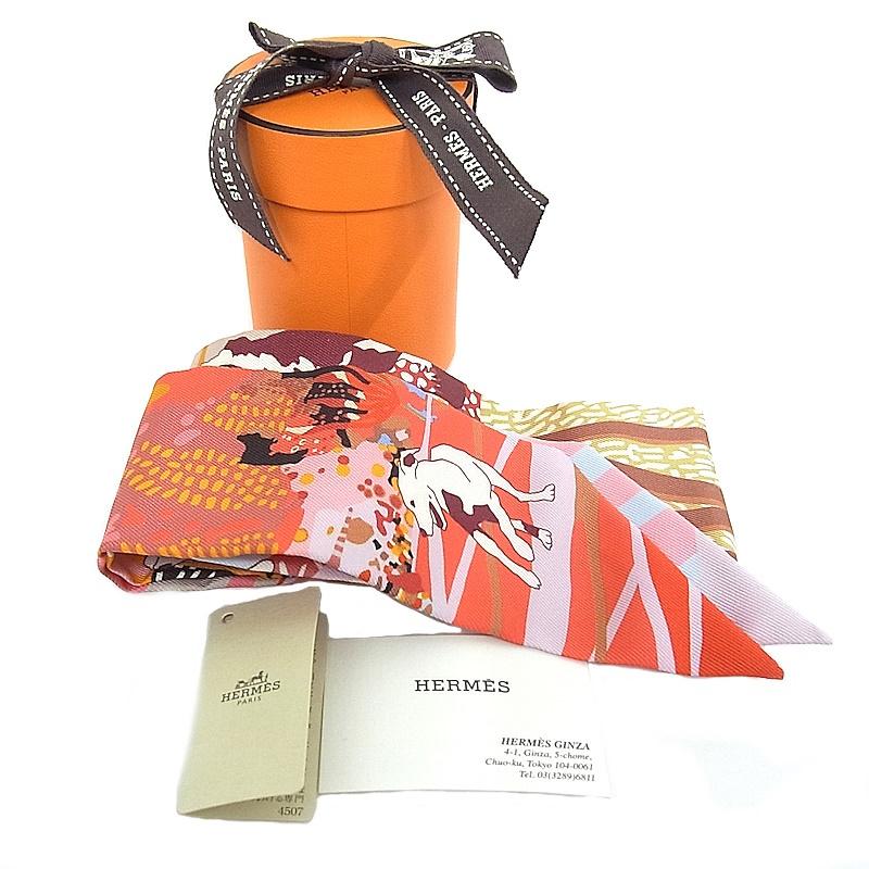 HERMES（エルメス） スカーフ ツイリー シルク レディース バンダナ