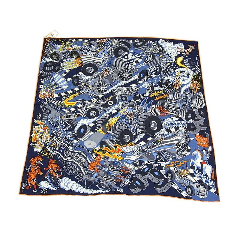 HERMES（エルメス） スカーフ カシミヤ/シルク レディース カレ100