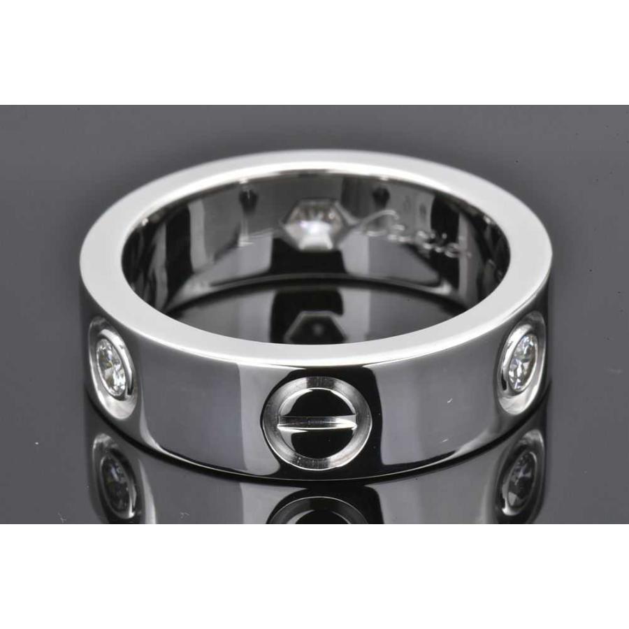 LOVE（Cartier） カルティエ ラブリング 3Pダイヤモンド ハーフダイヤ