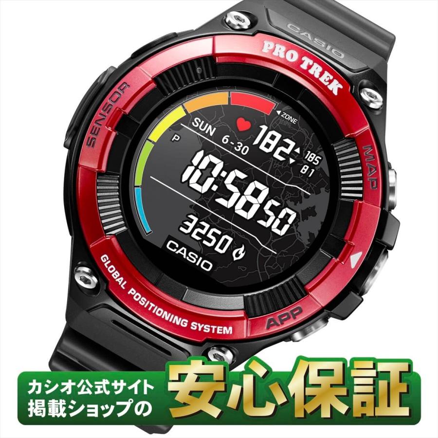 PRO TREK カシオ スマートウォッチ WSD-F21HR-RD 心拍計測 プロ