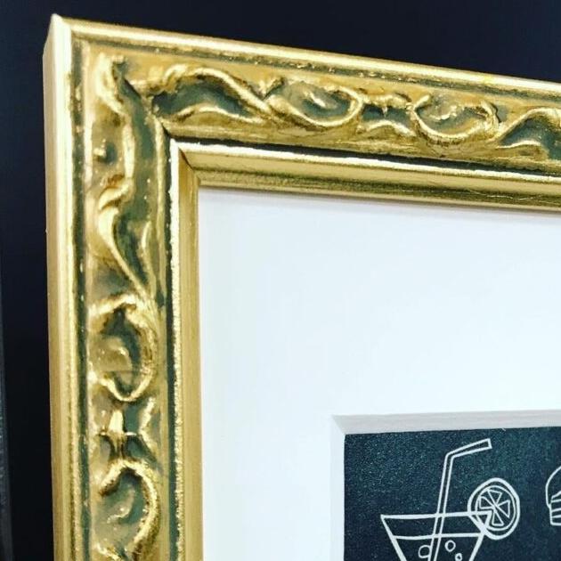 額縁 デッサン額 ロッサ ゴールド ATC (アーティストトレーディング