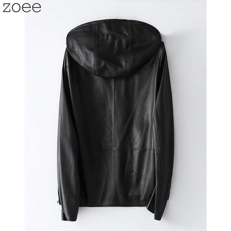 ラムレザージャケット レディース アウター 秋冬 フード付き 長袖