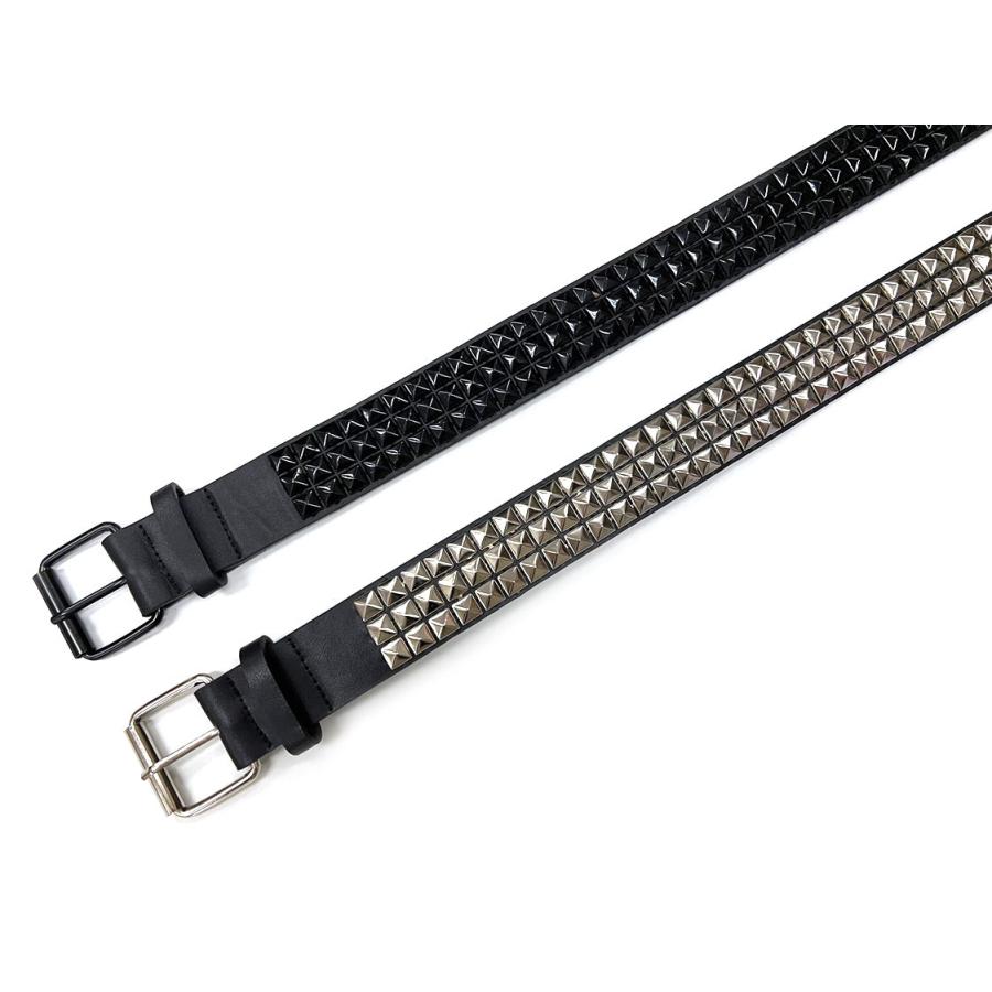 adia ベルト スタッズベルト ロック パンク ピラミッドスタッズ ビョウ