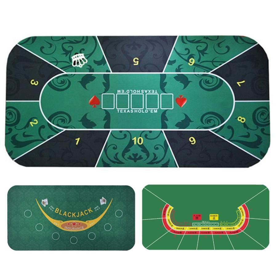 テキサスホールデム ポーカーマット 90×180cm ブラックジャック バカラ