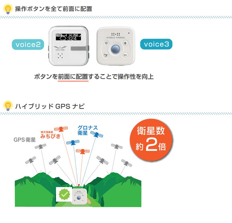 EAGLE VISION VISION(イーグルビジョン) voice3 EV-803 ゴルフ用GPS