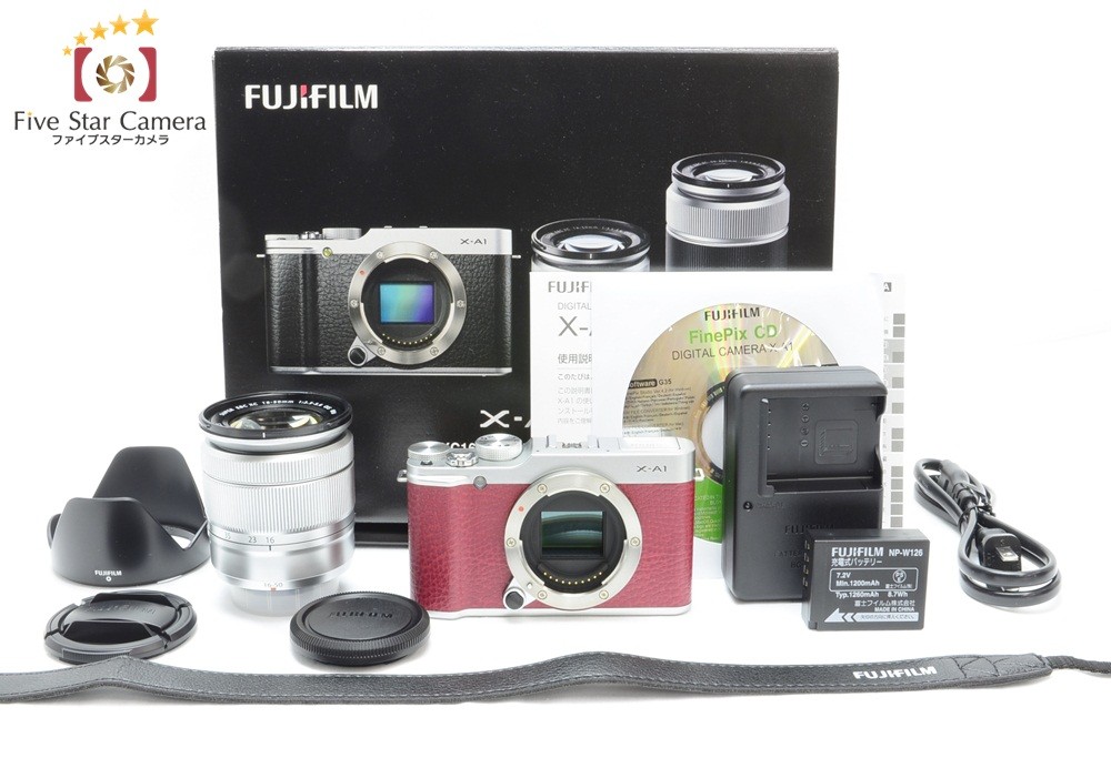 富士フイルム Xシリーズ FUJIFILM X-A1 レンズキット（レッド） ミラー