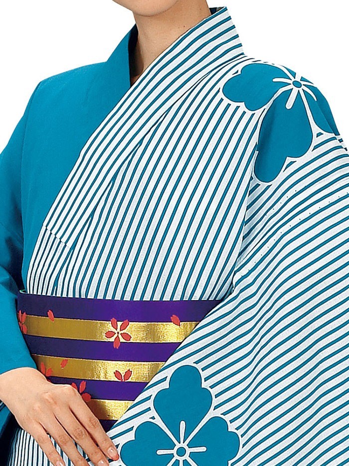 浴衣 ゆかた レディース 女物 盆踊り 祭り ユカタ 踊り 絵羽浴衣 水色