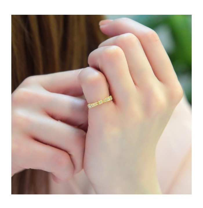 リング レディース 指輪 リボン ピンキーリング ダイヤモンド K10 爆